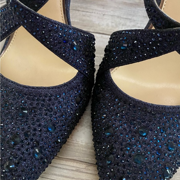 Sparkly Blue Heels Worn Once - Picture 3 of 8